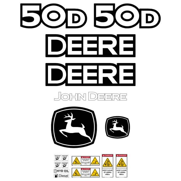 Deere 50D ZTS Decal Kit - Mini Excavator