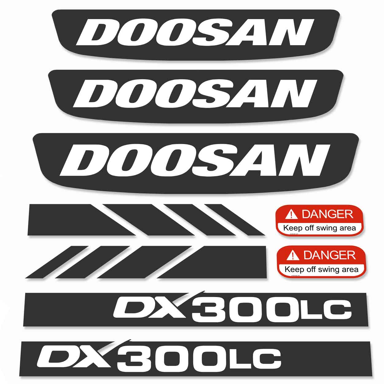 Doosan DX300 - 3 LC Decals
