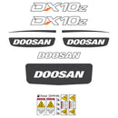 Doosan DX10Z Decal Kit - Mini Excavator