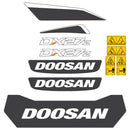 Doosan DX27z Decal Kit - Mini Excavator