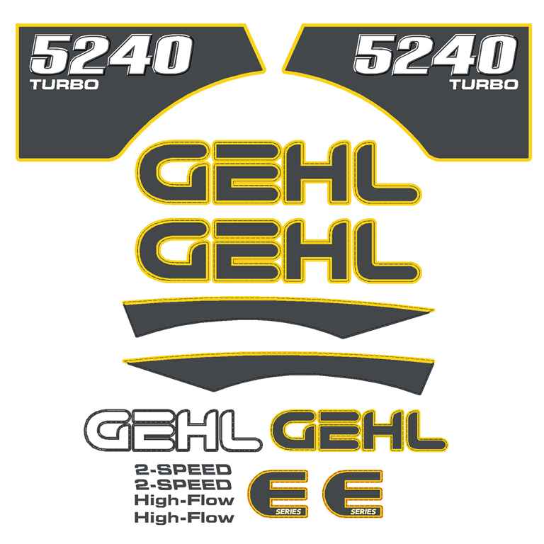 Gehl 5240 Decal Kit- Skid Steer