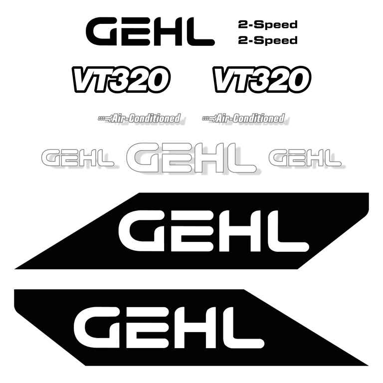 Gehl VT320 Decal Kit