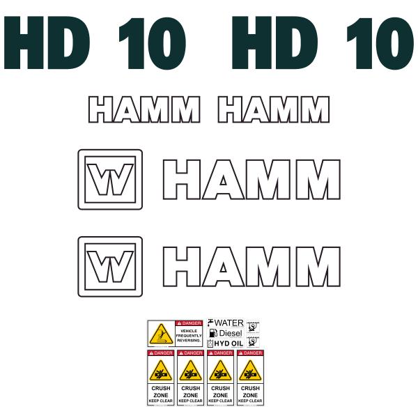 Hamm HD10 Decal Kit - Roller