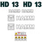 Hamm HD13 Decal Kit - Roller