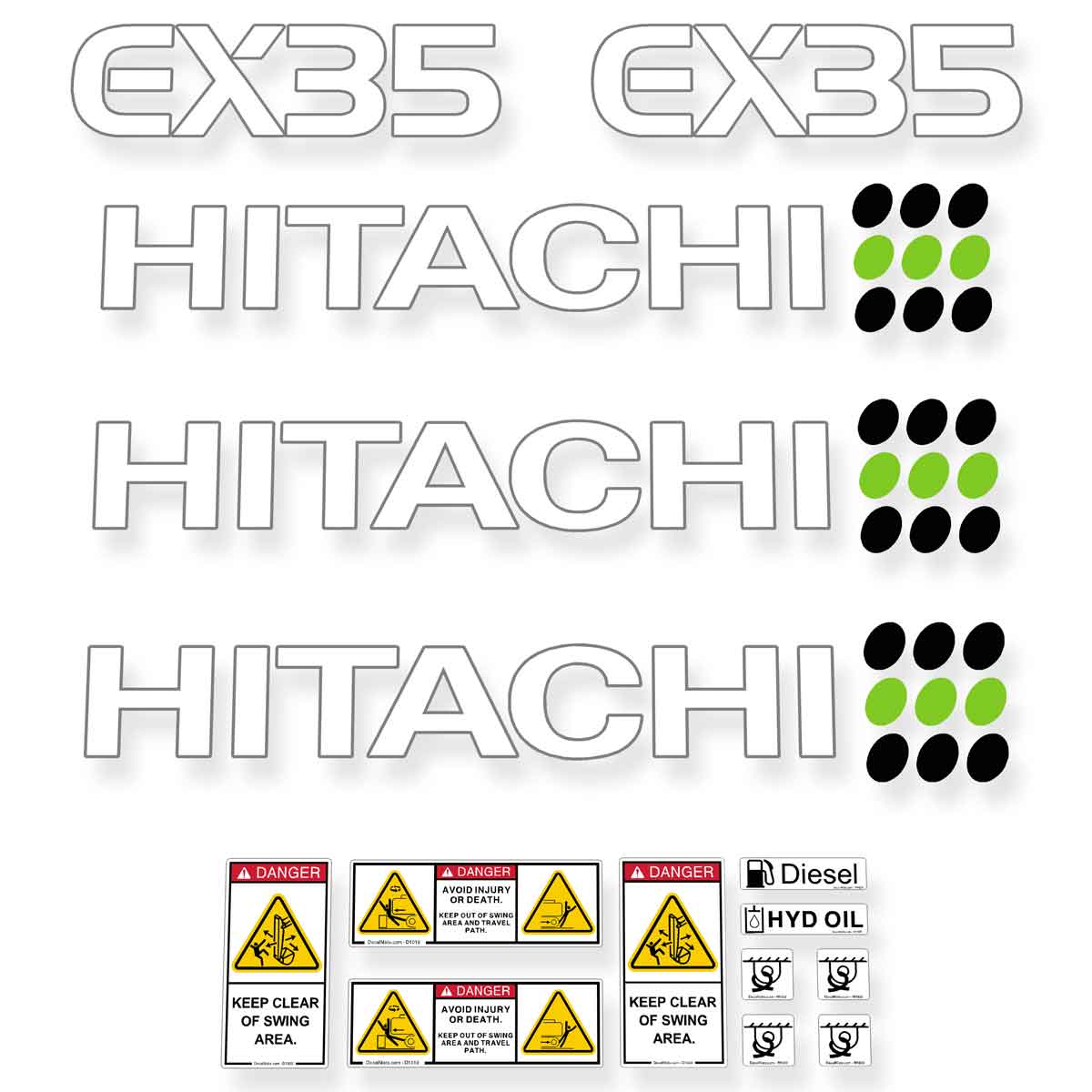 Hitachi EX35-1 Decals