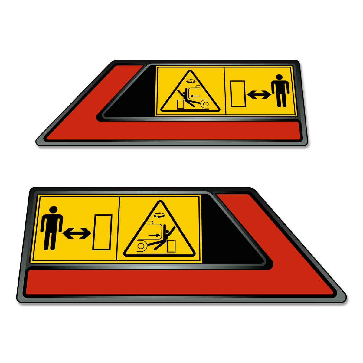 Hitachi Excavator Counterweight Swing Decal - Pair