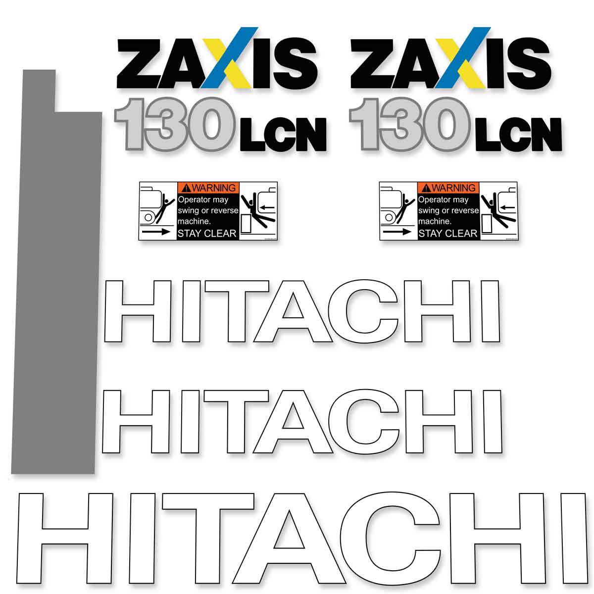 Hitachi ZX130-3 LCN Decals
