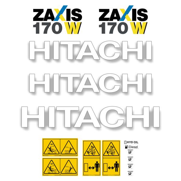 Hitachi ZX170w-5 Decal Kit - Excavator