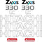 Hitachi ZX330LC-1 Decal Kit - Excavator
