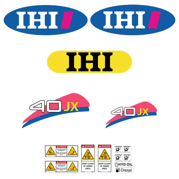 IHI 40JX Decal Kit