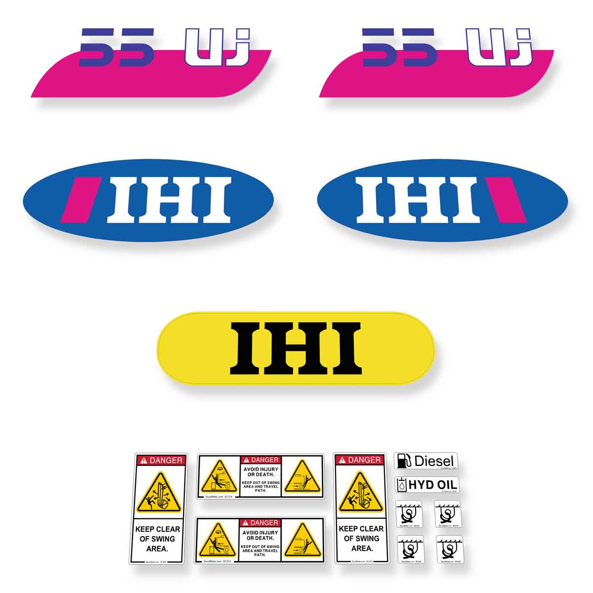 IHI 55UJ Decals