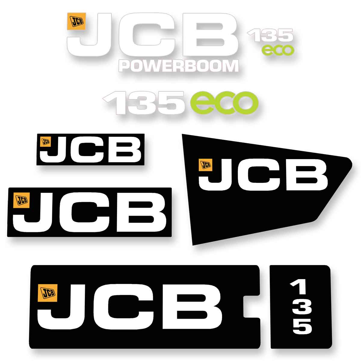 JCB 135 ECO Decal Kit