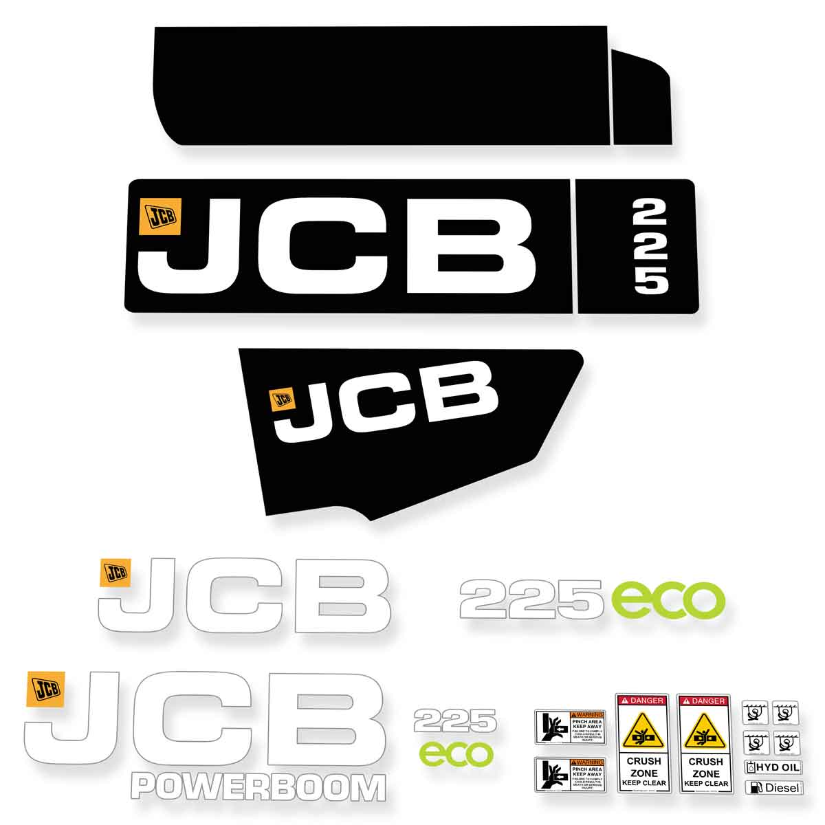 JCB 225 ECO Decals