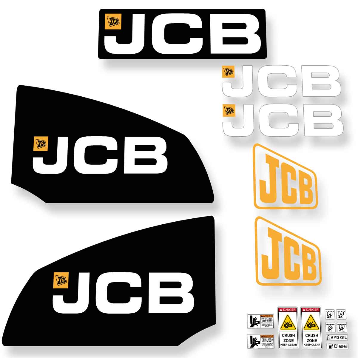 JCB 409B Wheel Loader Decal Set / Sticker Kit