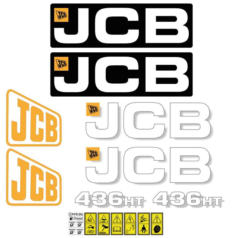 JCB 436 HT Decal Kit