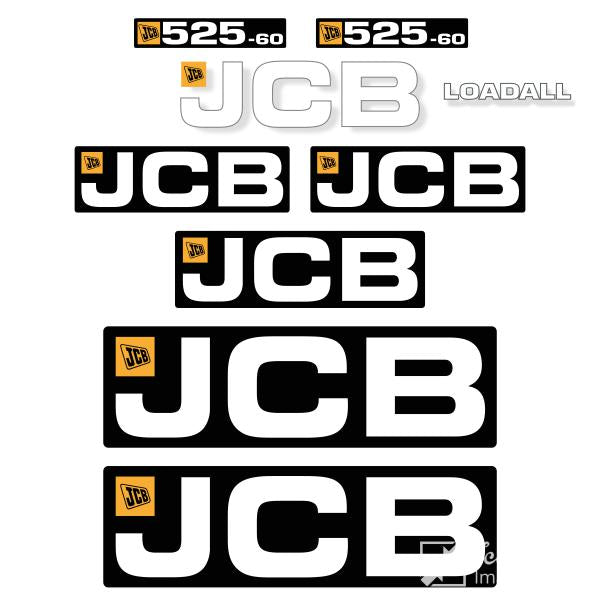 JCB 525-60 Decal Kit - Telehandler