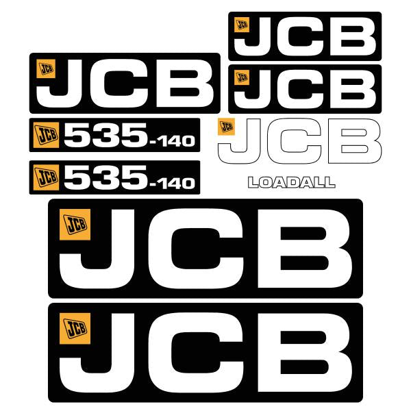 JCB 535-140 Decal Kit - Telehandler