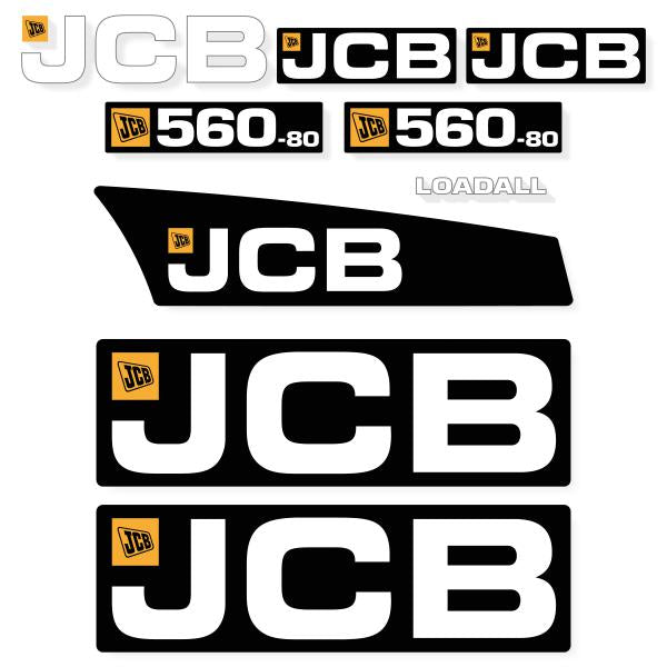 JCB 560-80 Decal Kit - Telehandler