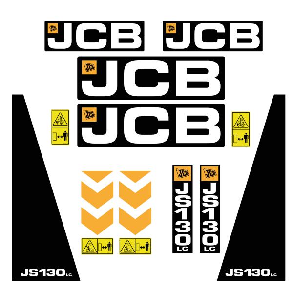 JCB JS 130 LC Decal kit - Excavator