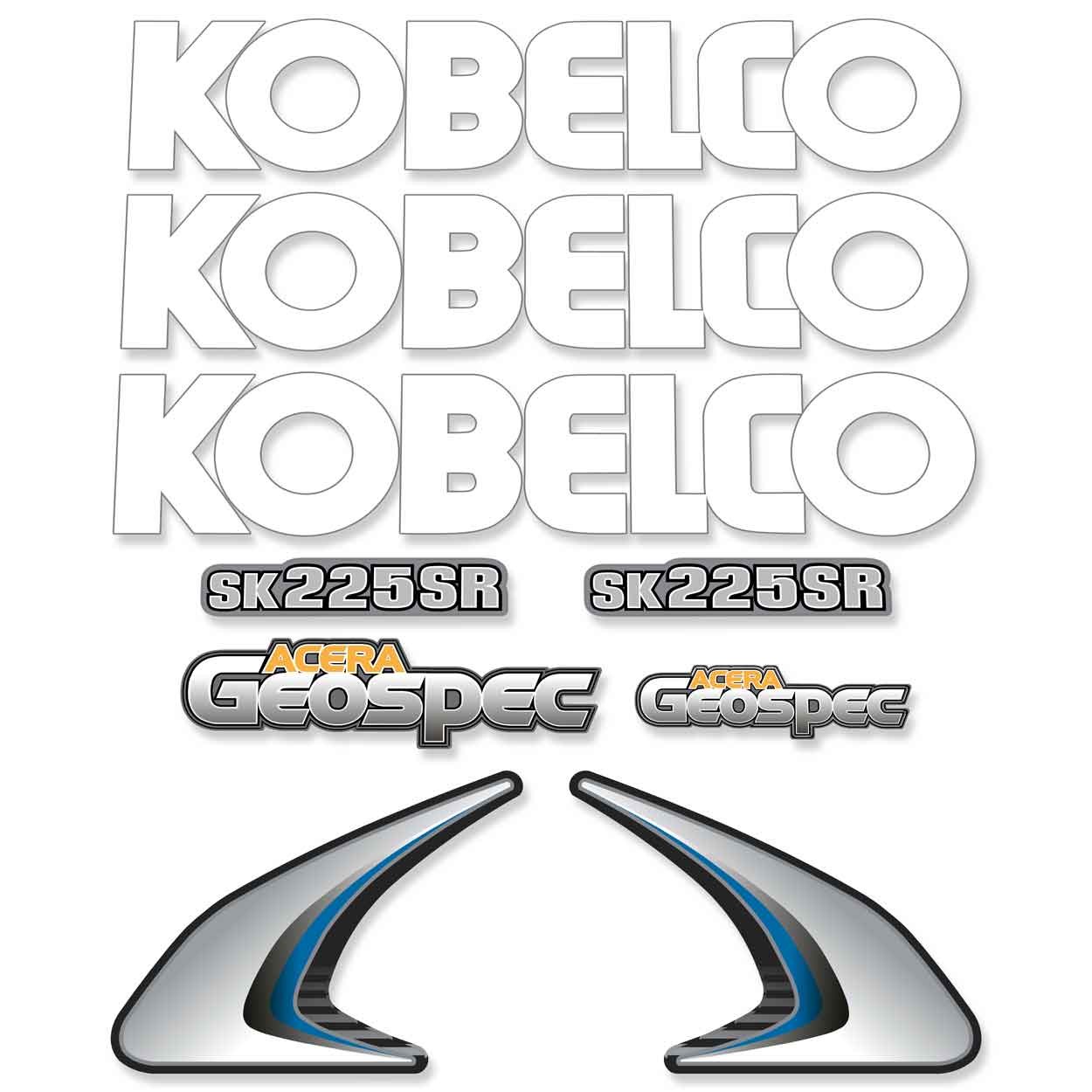 Kobelco SK225SR Decals