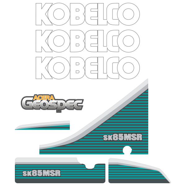 Kobelco SK80 MSR - 3 Decals Kit - Excavator