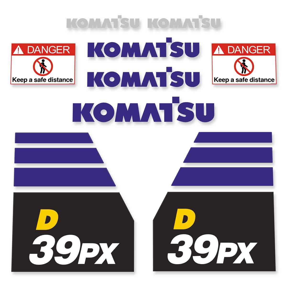 Komatsu D39PX-24 Decals
