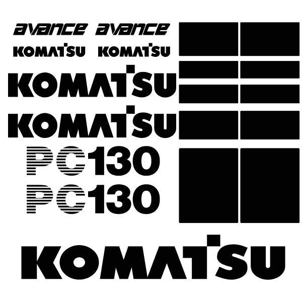 Komatsu PC130-6 Decal Kit - Excavator