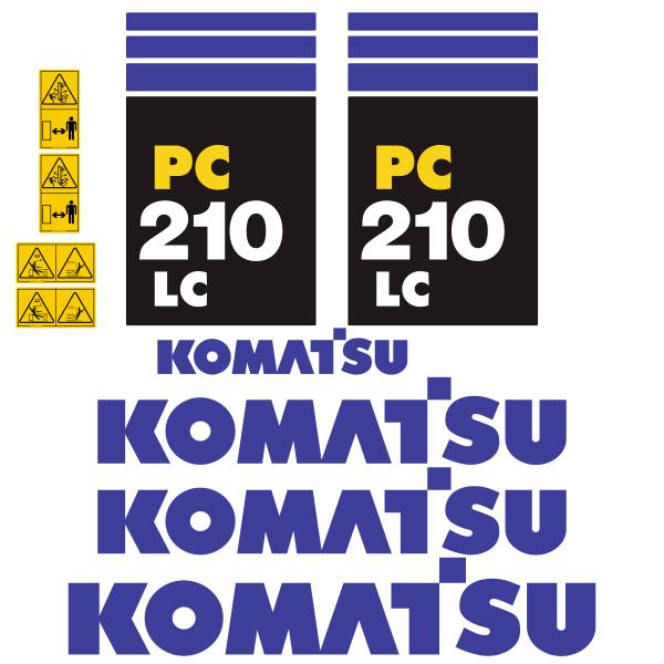 Komatsu PC210-7 LC Decal Kit
