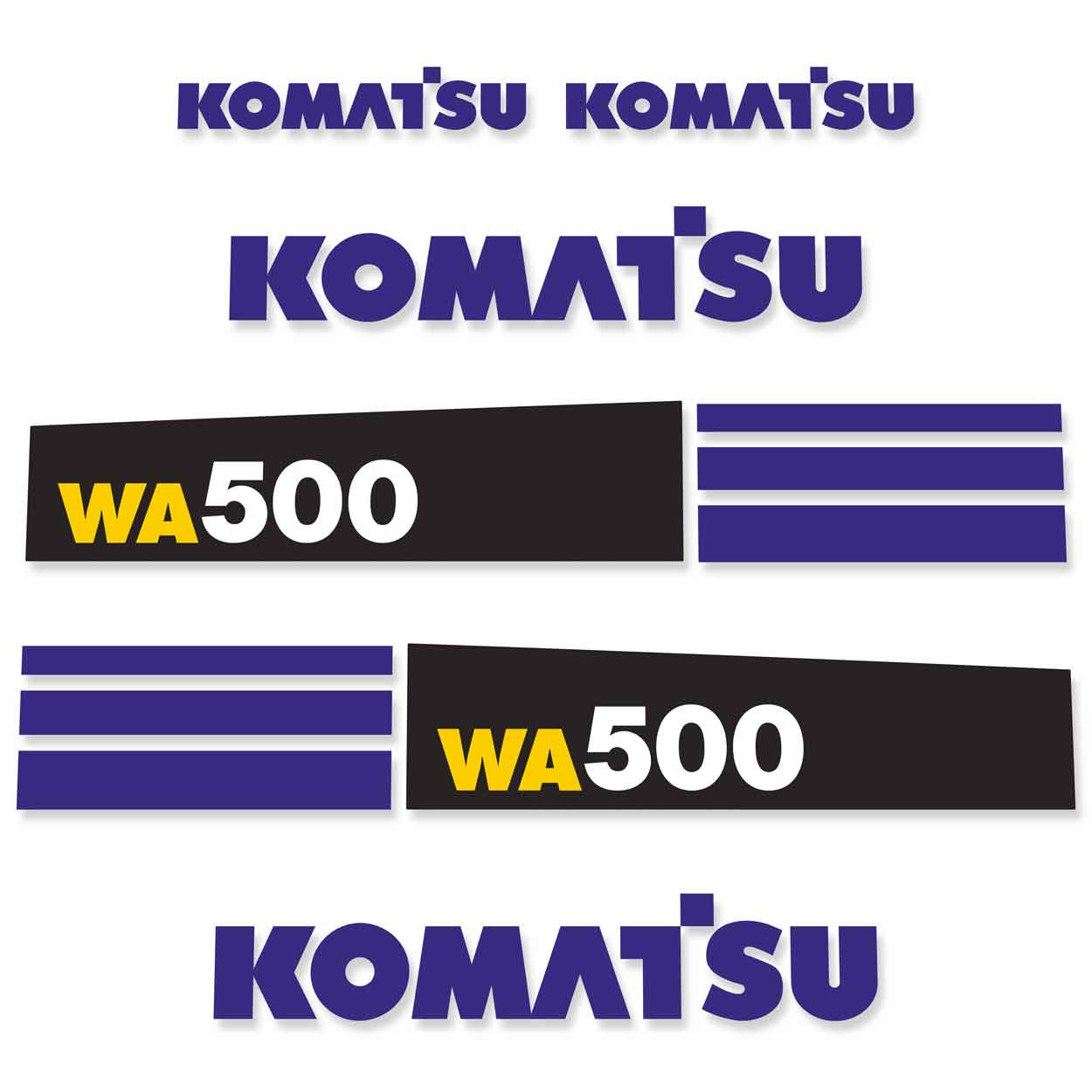 Komatsu WA500-6 Decals