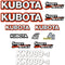 Kubota KX080-4 Decal Kit - Mini Excavator
