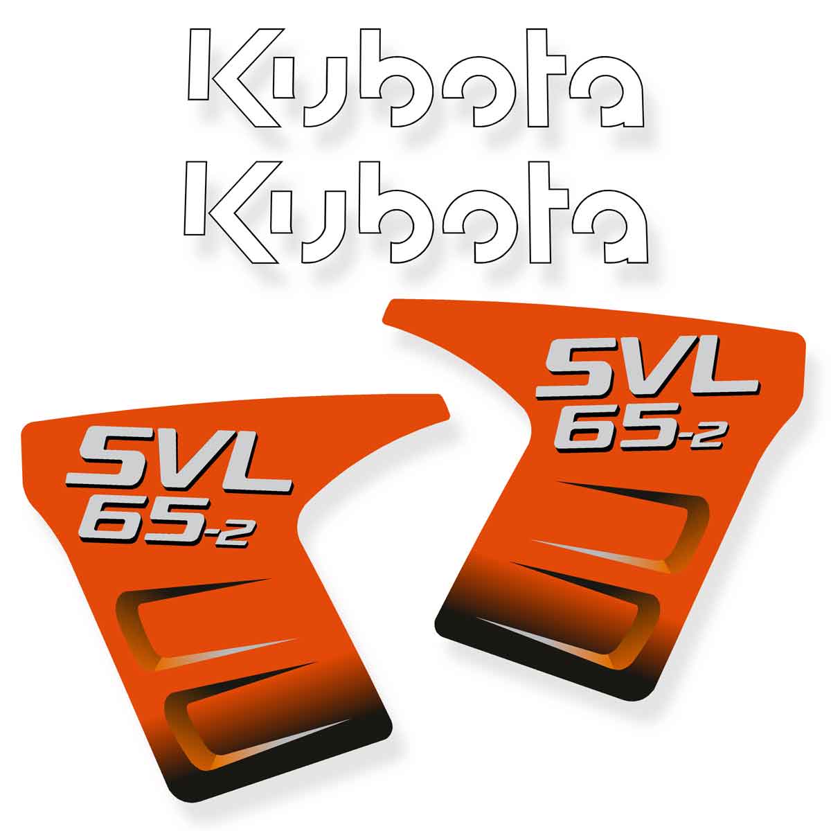 Kubota SVL65-2 Decals - Later Style