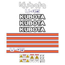 Kubota U45-1 Decal Kit - Mini Excavator