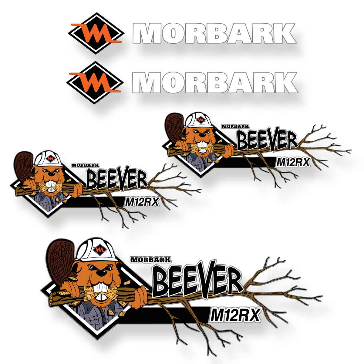 Morbark Beever M12RX Decals