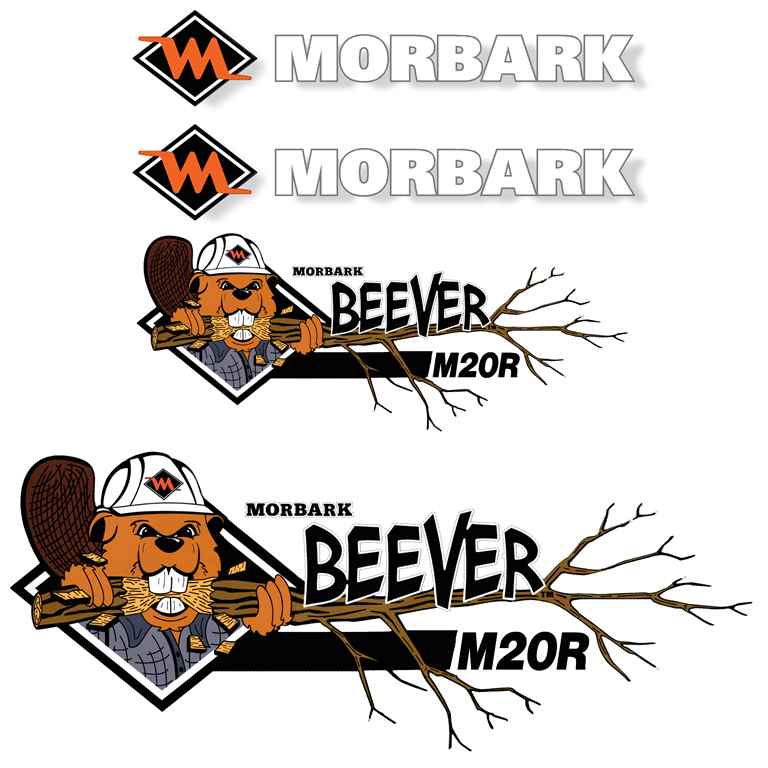 Morbark Beever M20R Decal Kit - Wood Chipper