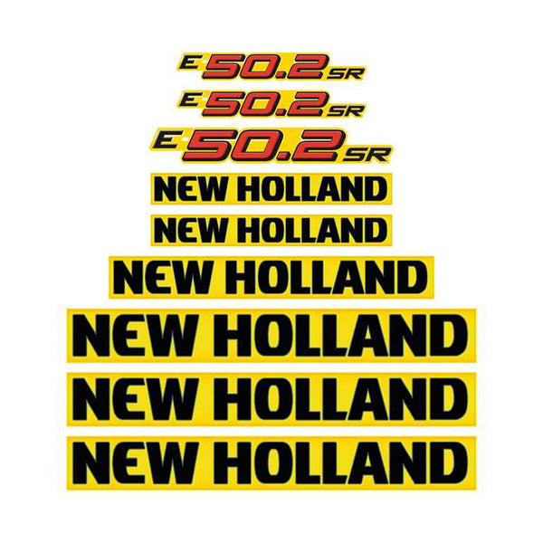 New Holland E55 . 2 SR Decal Kit - Mini Excavator