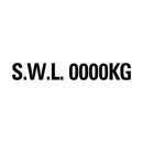 SWL Decal - Safe Working Load Decal Sticker Digital Style