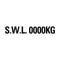 SWL Decal - Safe Working Load Decal Sticker Digital Style