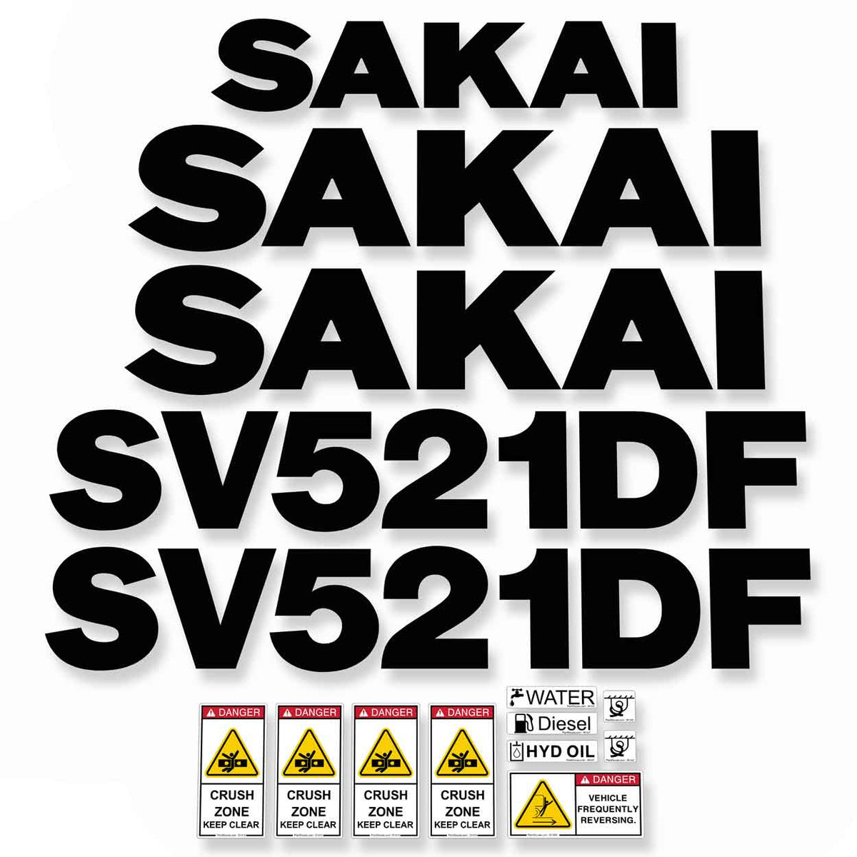 SAKAI SV521DF Decals