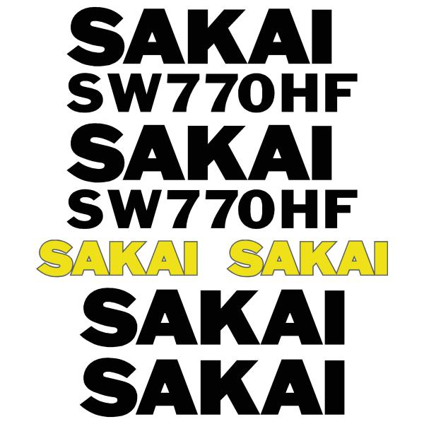 SAKAI SW770HF Decal Kit - Roller