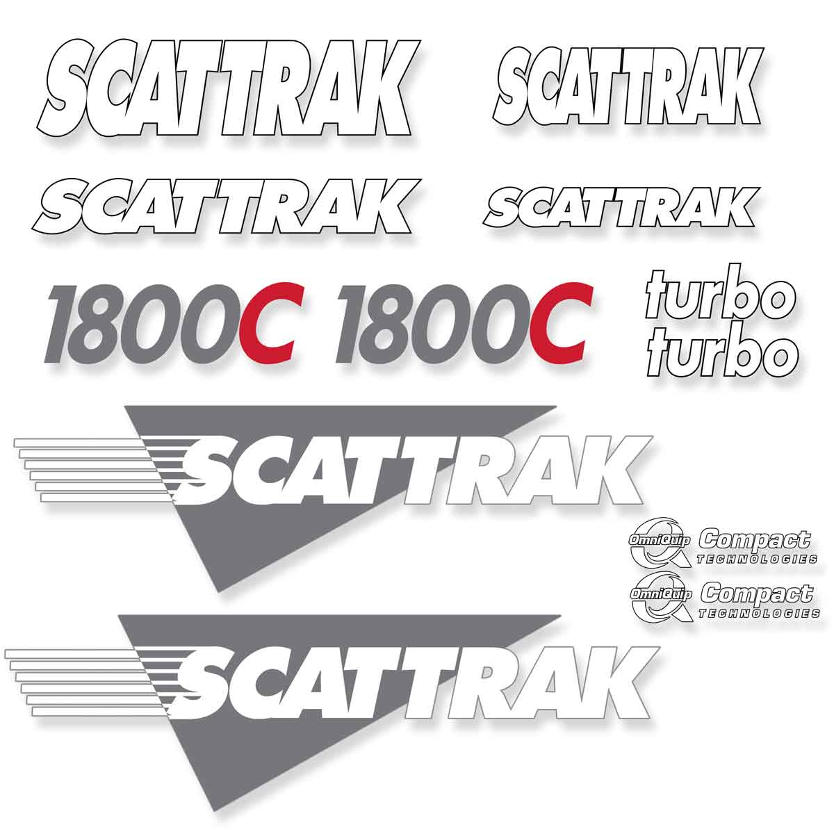 Scat Trak 1800C Decals