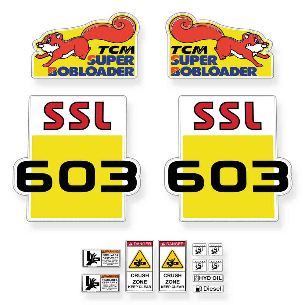 Heavy Construction Machinery Decals & Sticker Kits, Shipped within 24 ...