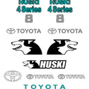 Toyota Huski 4SDK8 Decal Kit - Skid Steer