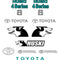 Toyota Huski 4SDK8 Decal Kit - Skid Steer