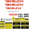 Takeuchi TB210R Decal Kit - Mini Excavator