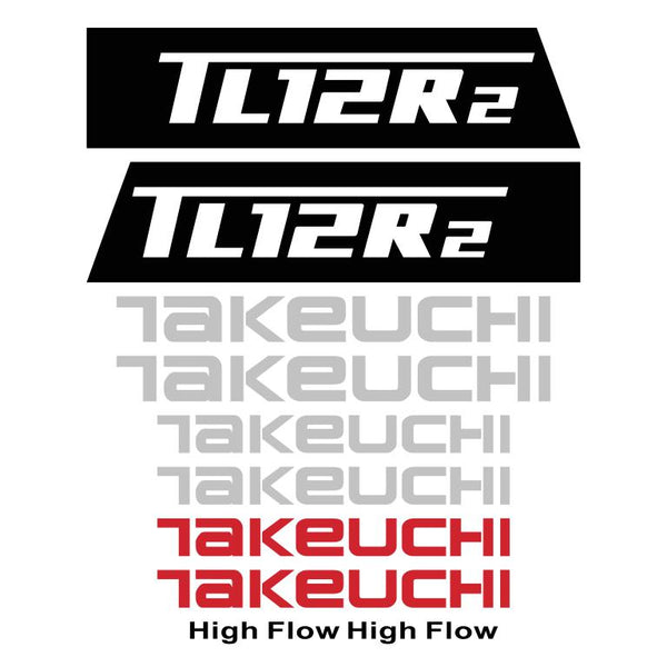 Takeuchi TL12R2 Decal Kit - Skid Steer Tracked