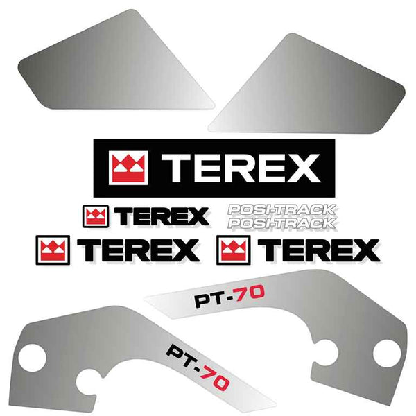 Terex PT70 Decal Kit - Skid Steer Tracked