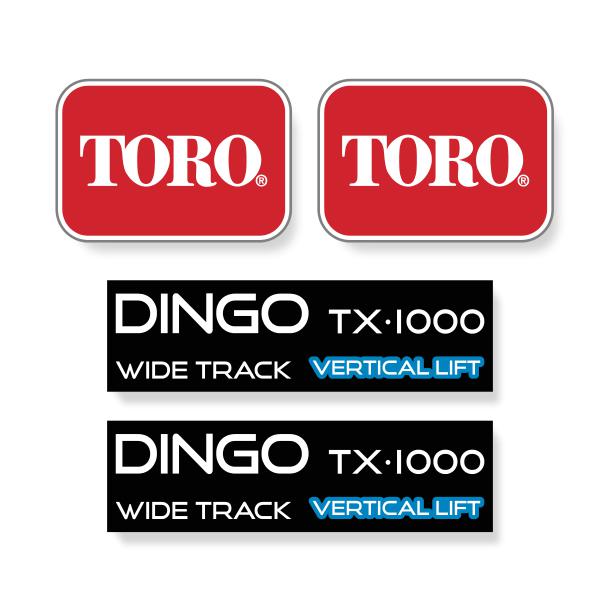 Toro TX1000 Decal Kit - Skid Steer Tracked