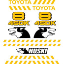 Toyota Huski 4SDK8 Decal Kit Early Style -Skid Steer