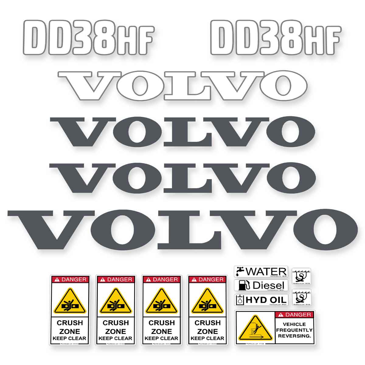 Volvo DD38HF Decals