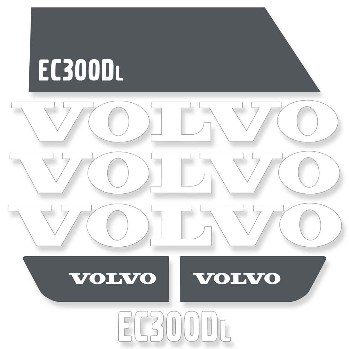 Volvo EC300DL Decals